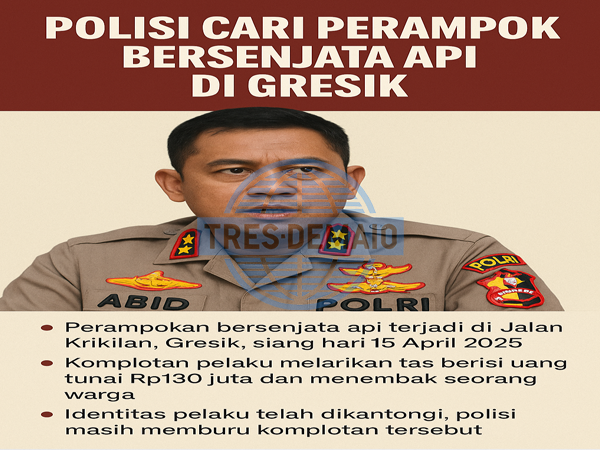 Terbaru Identitas Perampok Bersenpi Gasak Rp 110 Juta Di Gresik