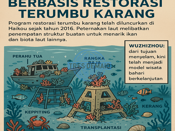 Upaya Restorasi Batu Karang Dan Ikan Di Peternakan Laut Hainan